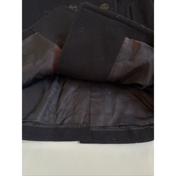 Vtg 40s WWII Military Navy Pea Coat Double Wool Naval Clothing Factory 36" Chest - Picture 9 of 10